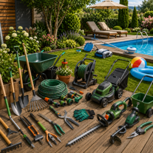 Jardinage, arrosage, piscine, loisirs