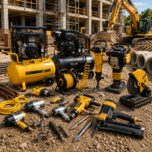 Outillage à air comprimé, machines d'atelier et de chantier